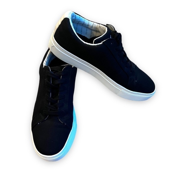 Greats Brooklyn Sneakers The Royale Eco Canvas low top Black Preppy SZ M7/W 8.5 - Picture 1 of 12